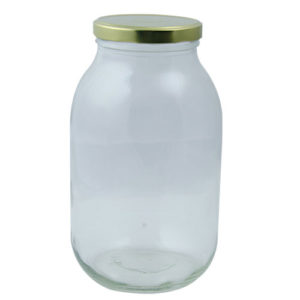 Βάζο Γυάλινο 3L Με Καπάκι Ø100mm
